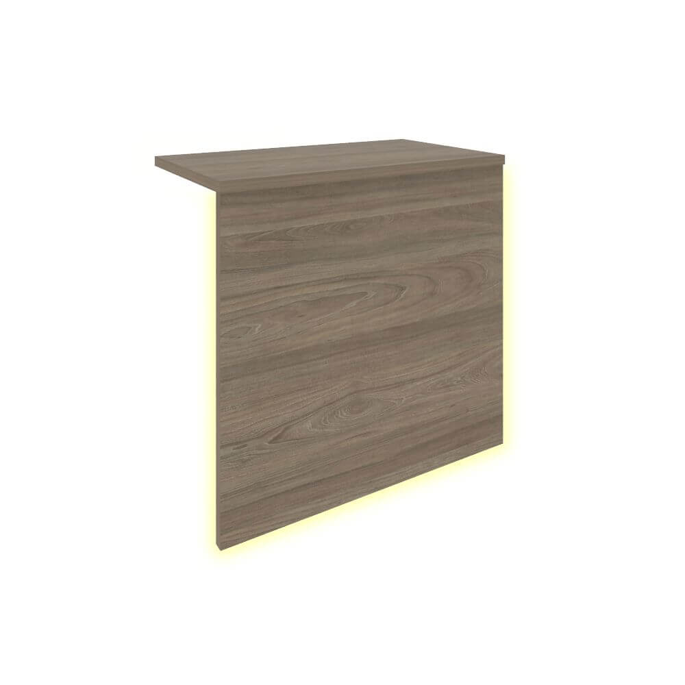 Накладка с подсветкой для прямой стойки ресепшн 560x321x536