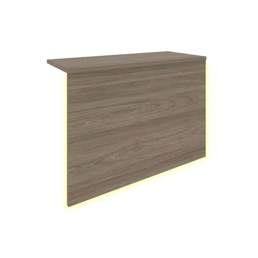 Накладка с подсветкой для прямой стойки ресепшн 760x321x536