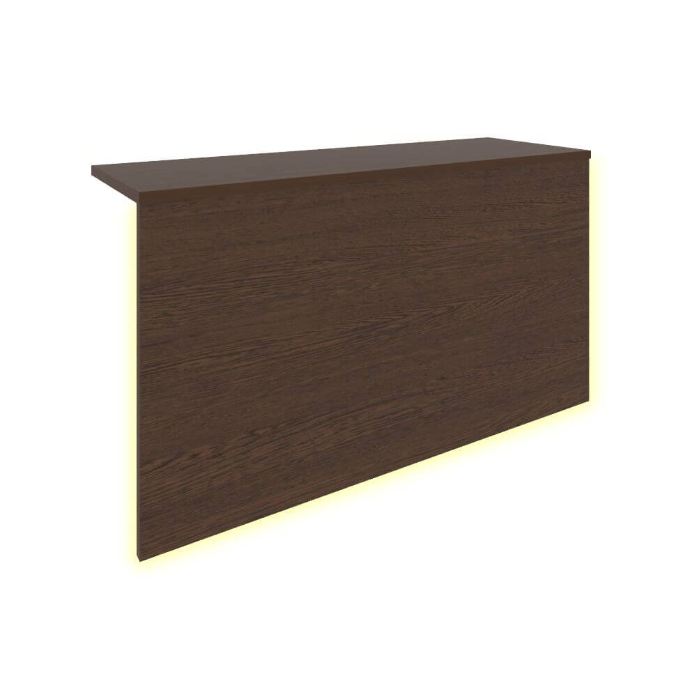 Накладка с подсветкой для прямой стойки ресепшн 960x321x536