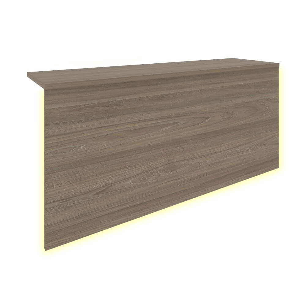 Накладка с подсветкой для прямой стойки ресепшн 1160x321x536