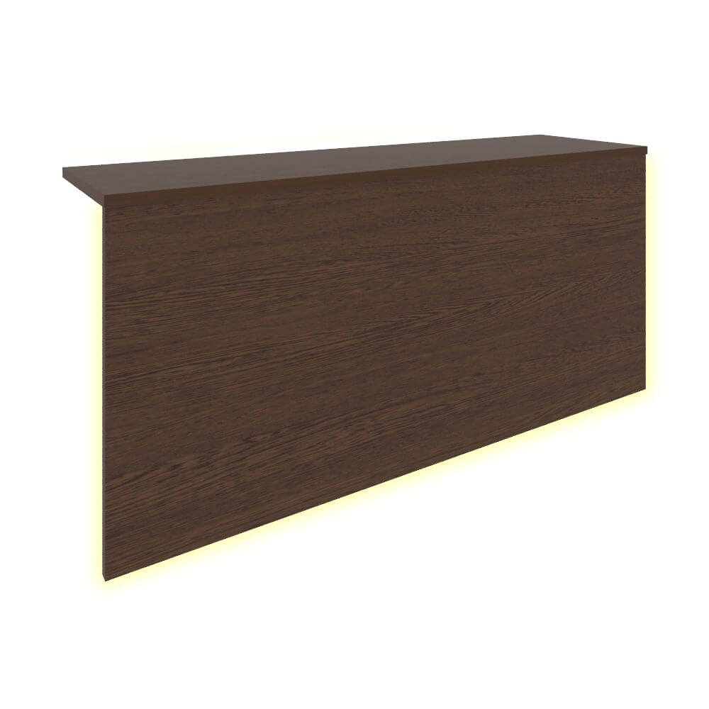 Накладка с подсветкой для прямой стойки ресепшн 1160x321x536