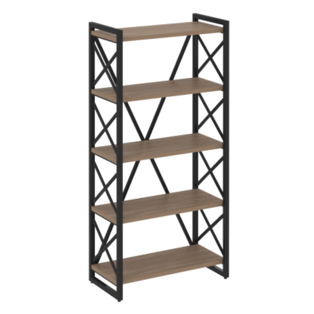 Стеллаж широкий 5 ур.на регулируемых опорах 800x400x1650