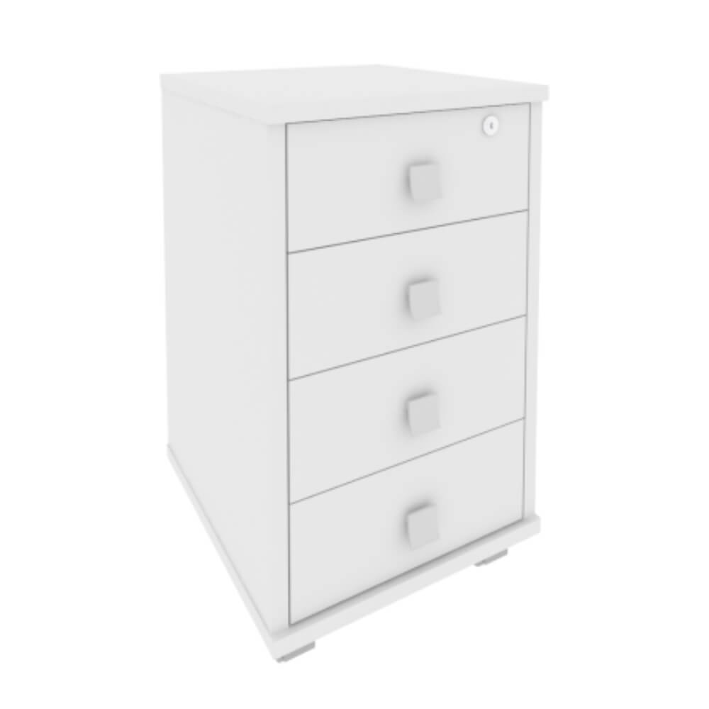 Тумба подкатная 4 ящ. с фолдингом 420x450x714