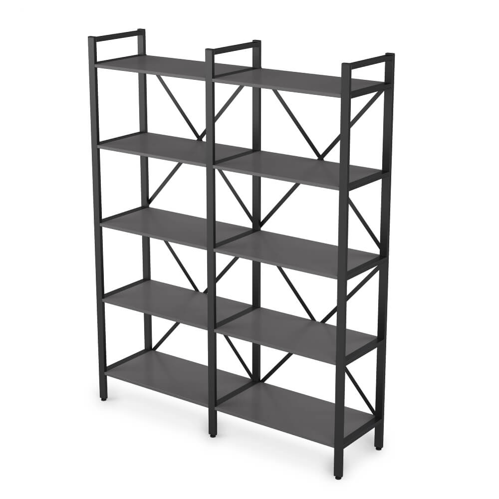 Стеллаж двойной 5 ур.1560x400x2000