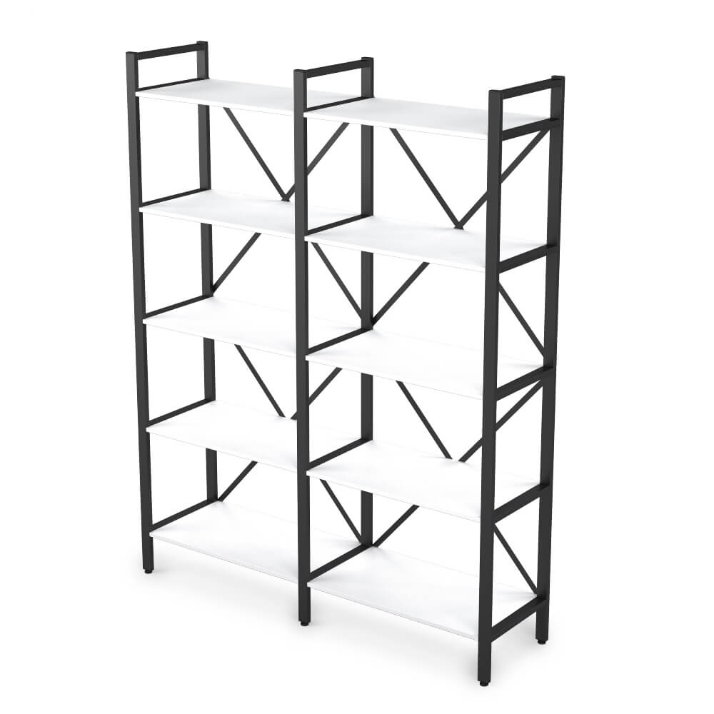 Стеллаж двойной 5 ур.1560x400x2000