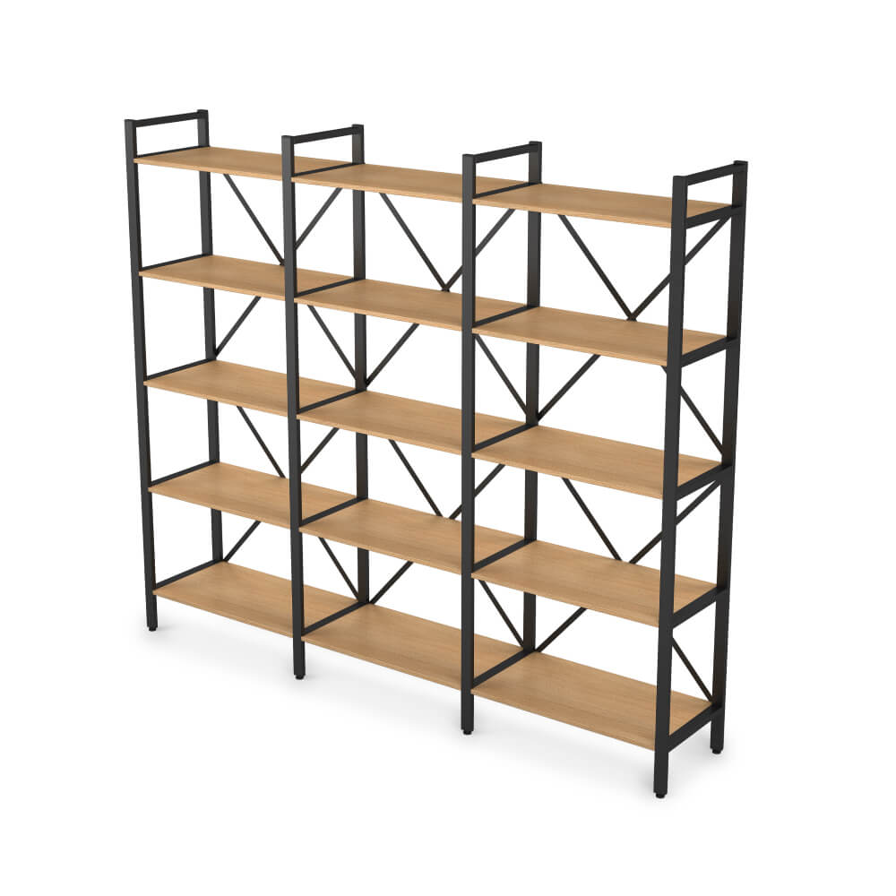 Стеллаж тройной 5 ур. 2320x400x2000