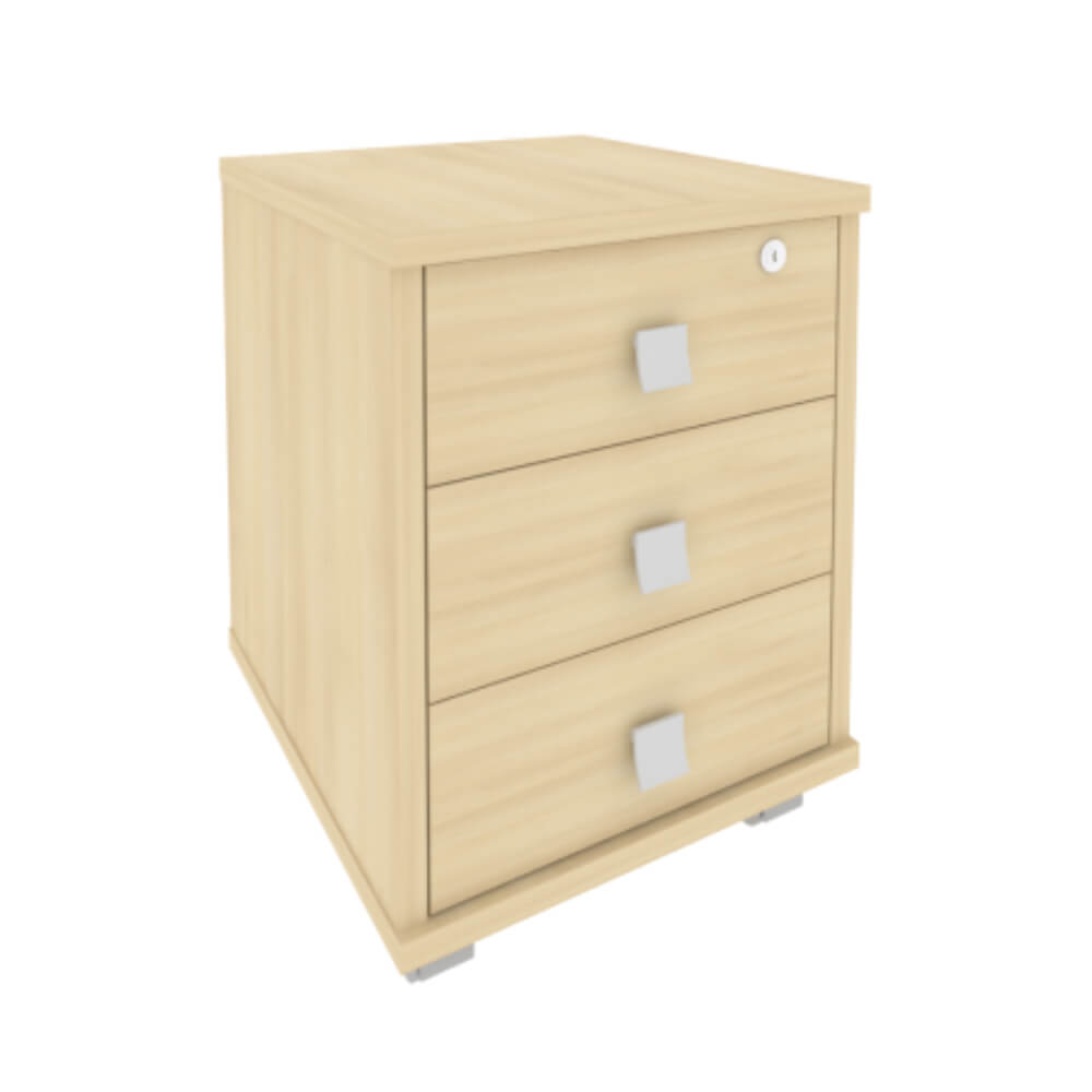 Тумба подкатная 3 ящ. с фолдингом 420x450x563