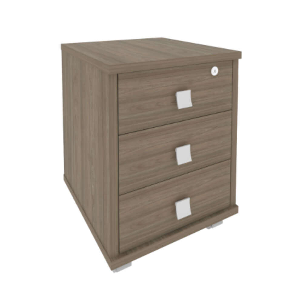 Тумба подкатная 3 ящ. с фолдингом 420x450x563