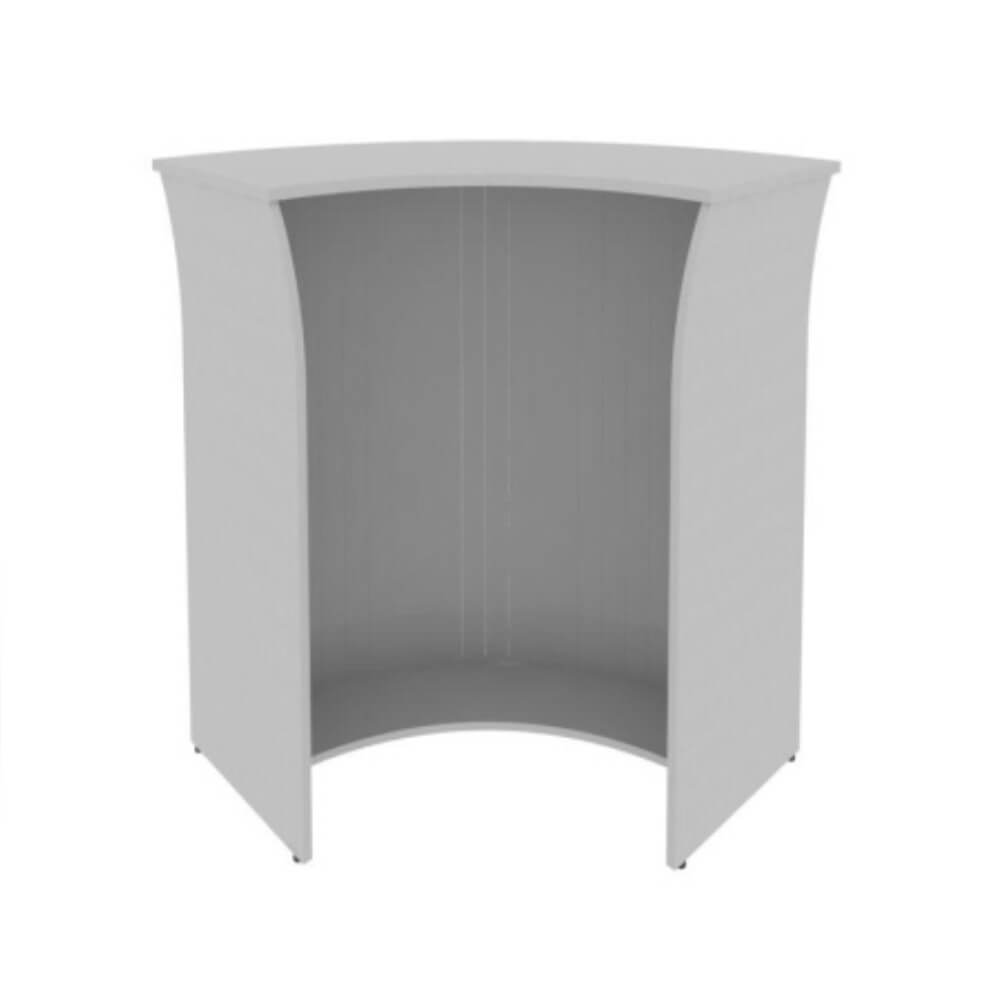 Стойка ресепшн угловая (радиусный элемент - ролета) 950x950x1150