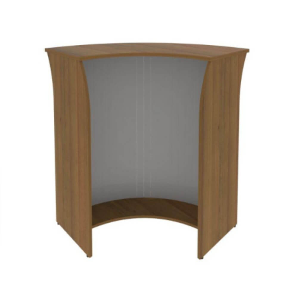 Стойка ресепшн угловая (радиусный элемент - ролета) 950x950x1150