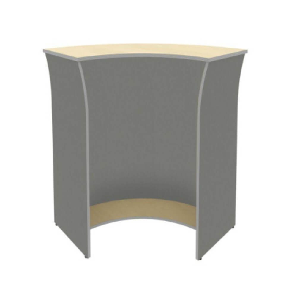 Стойка ресепшн угловая (радиусный элемент) ХДФ 950x950x1150