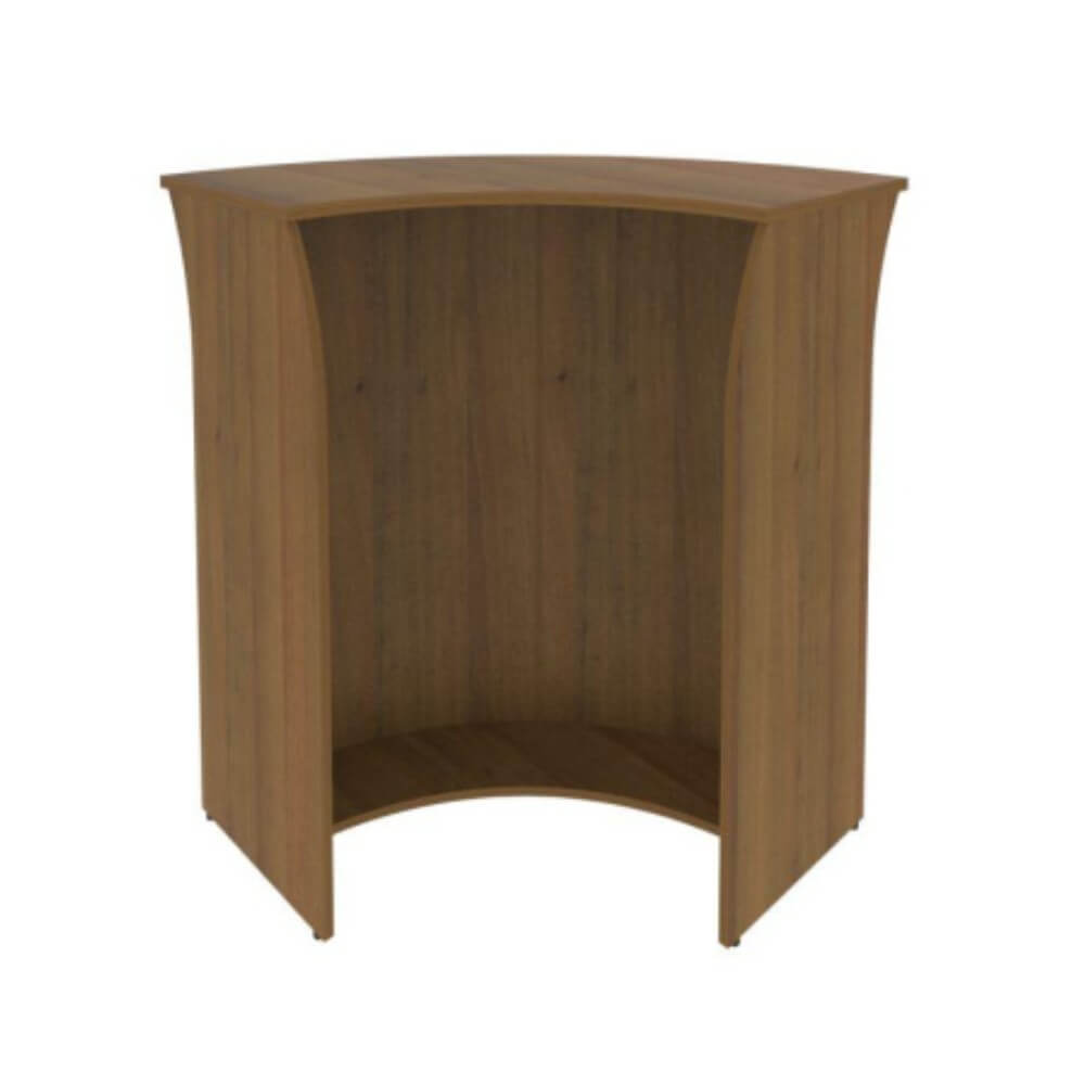 Стойка ресепшн угловая (радиусный элемент) ХДФ 950x950x1150