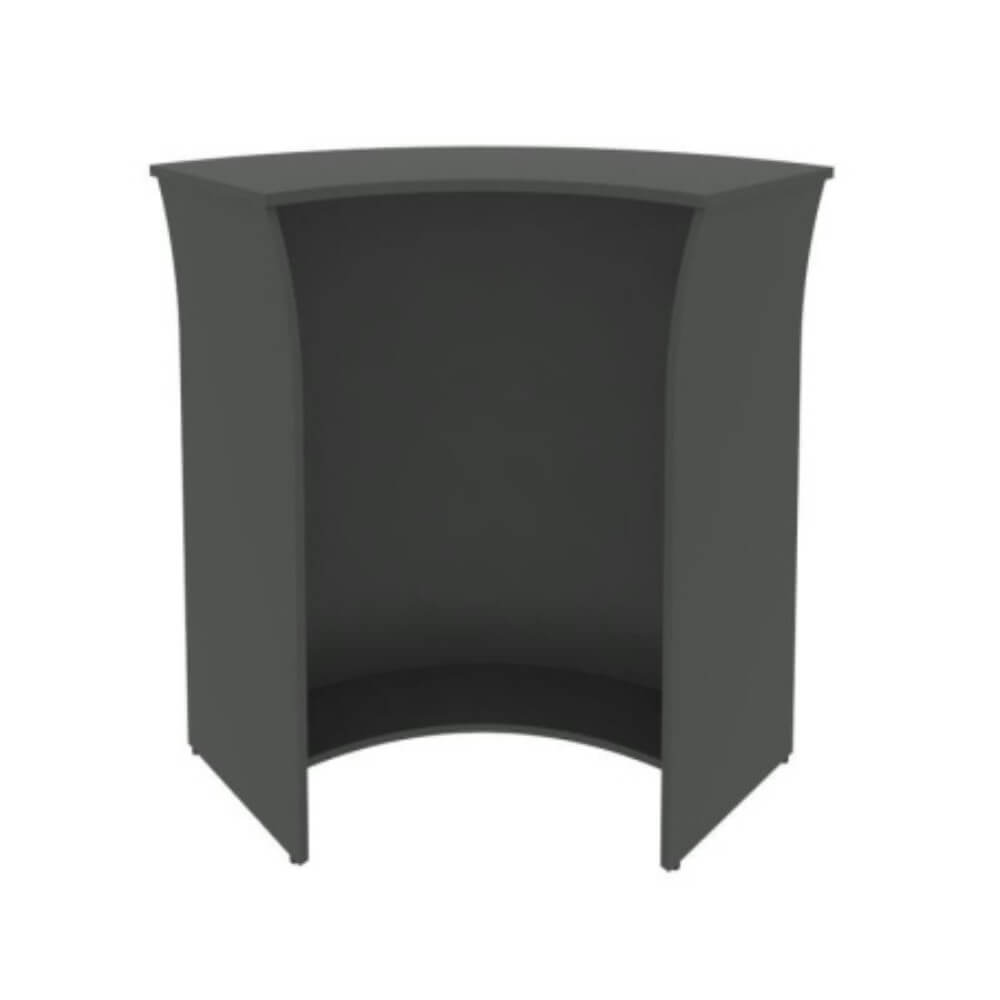 Стойка ресепшн угловая (радиусный элемент) ХДФ 950x950x1150