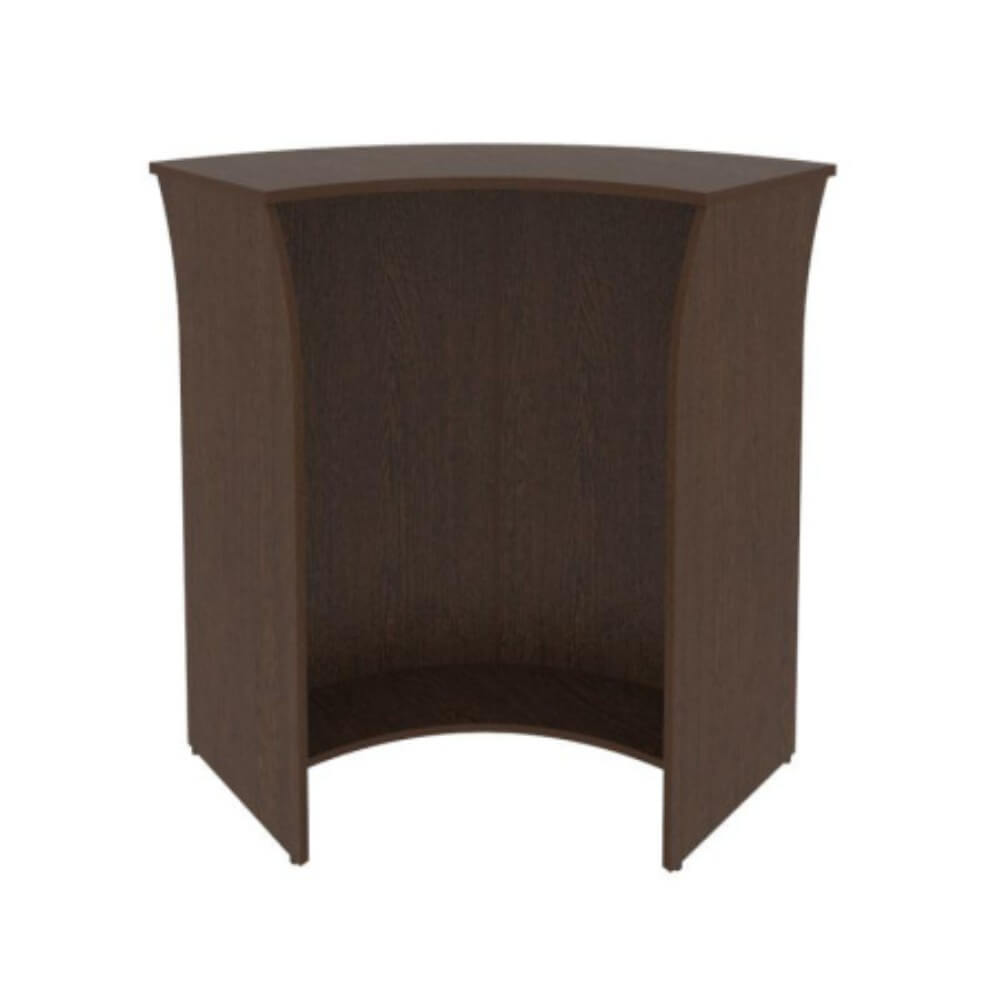 Стойка ресепшн угловая (радиусный элемент) ХДФ 950x950x1150