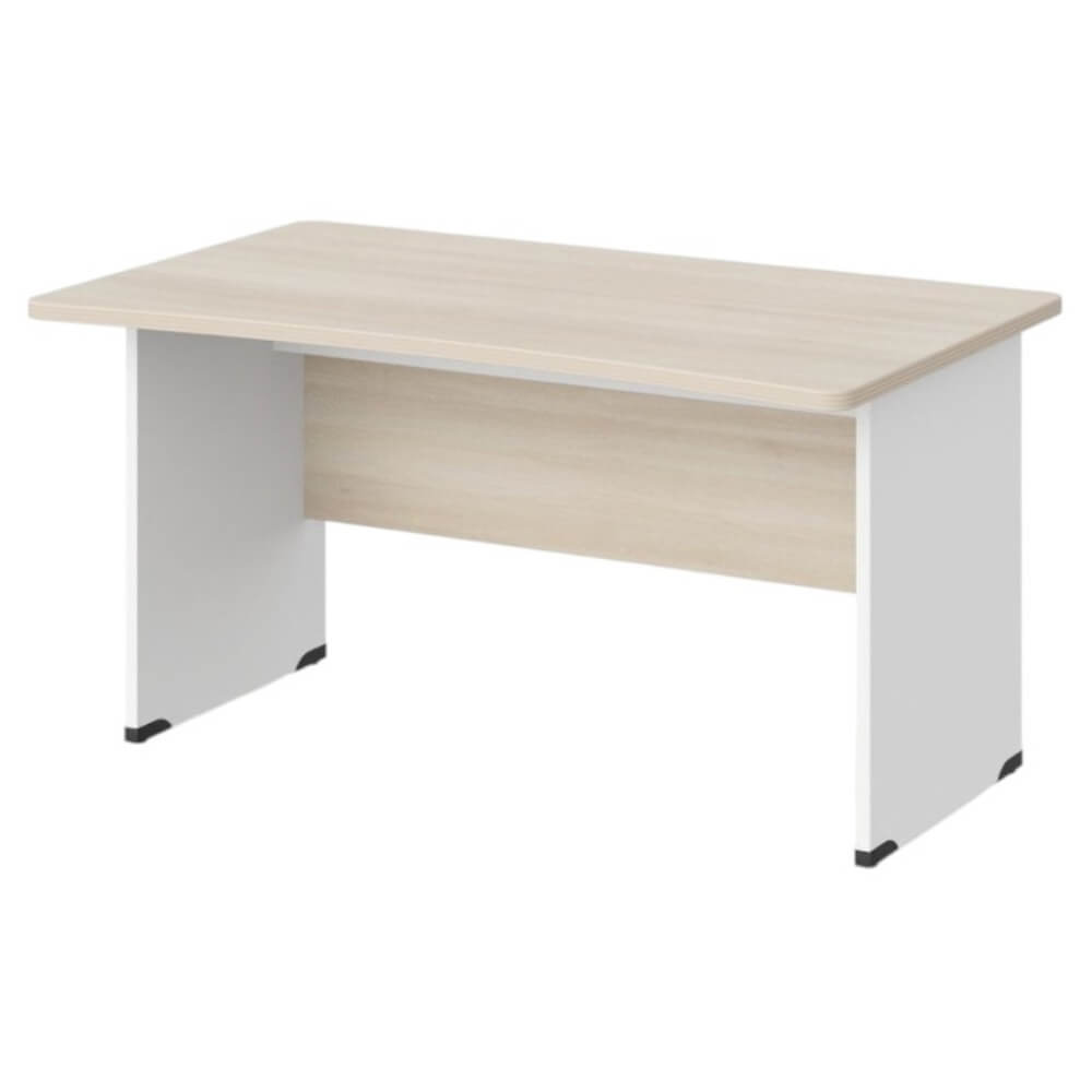 Стол прямой с вогнутой столешницей на ЛДСП каркасе 1400x850x740