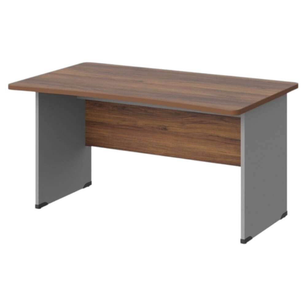 Стол прямой с вогнутой столешницей на ЛДСП каркасе 1400x850x740