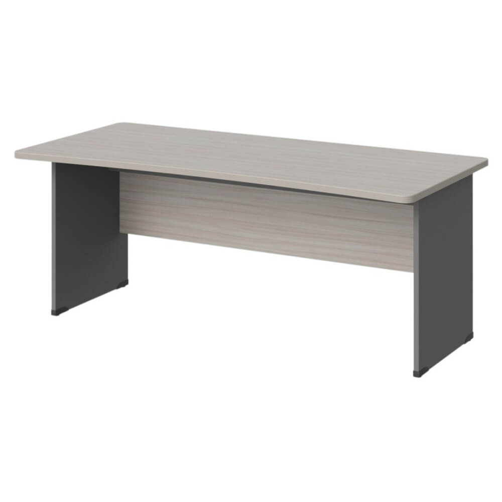 Стол прямой с вогнутой столешницей на ЛДСП каркасе 1600x850x740