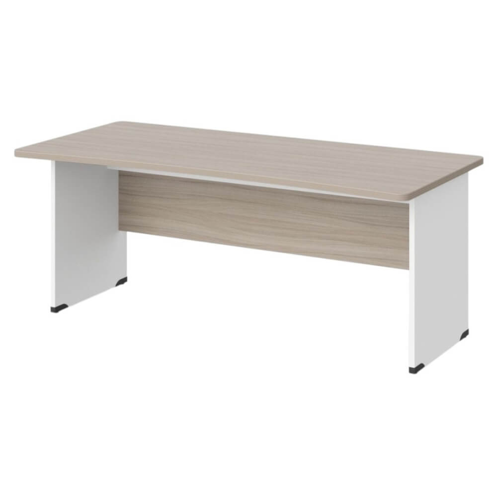 Стол прямой с вогнутой столешницей на ЛДСП каркасе 1600x850x740