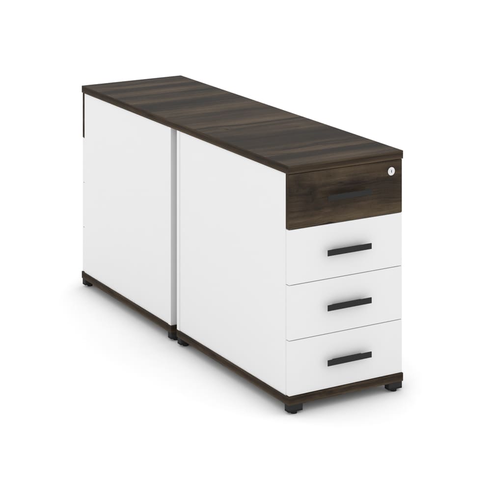 Тумба двухсторонняя 4 ящ. 420x1480x750