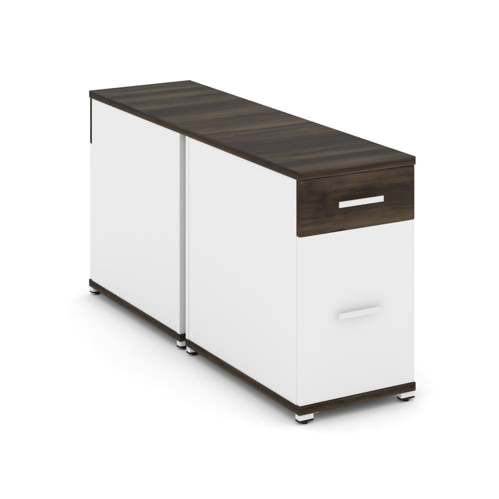 Тумба двухсторонняя 1 ящ. + 1 расп. фасад 420x1480x750