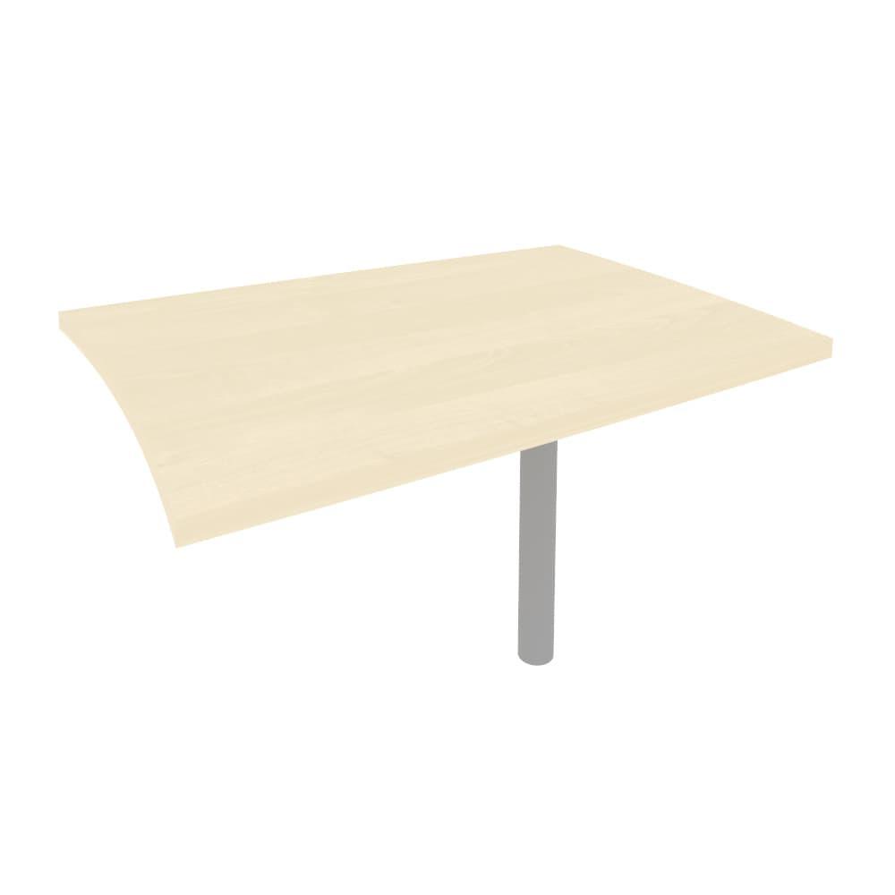 Брифинг-приставка для криволинейного стола 1204x904x765