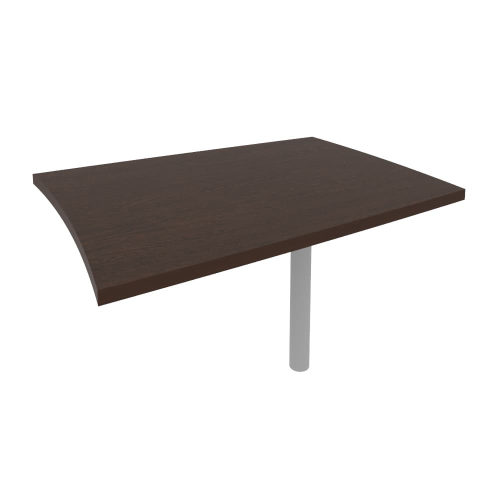 Брифинг-приставка для криволинейного стола 1204x904x765