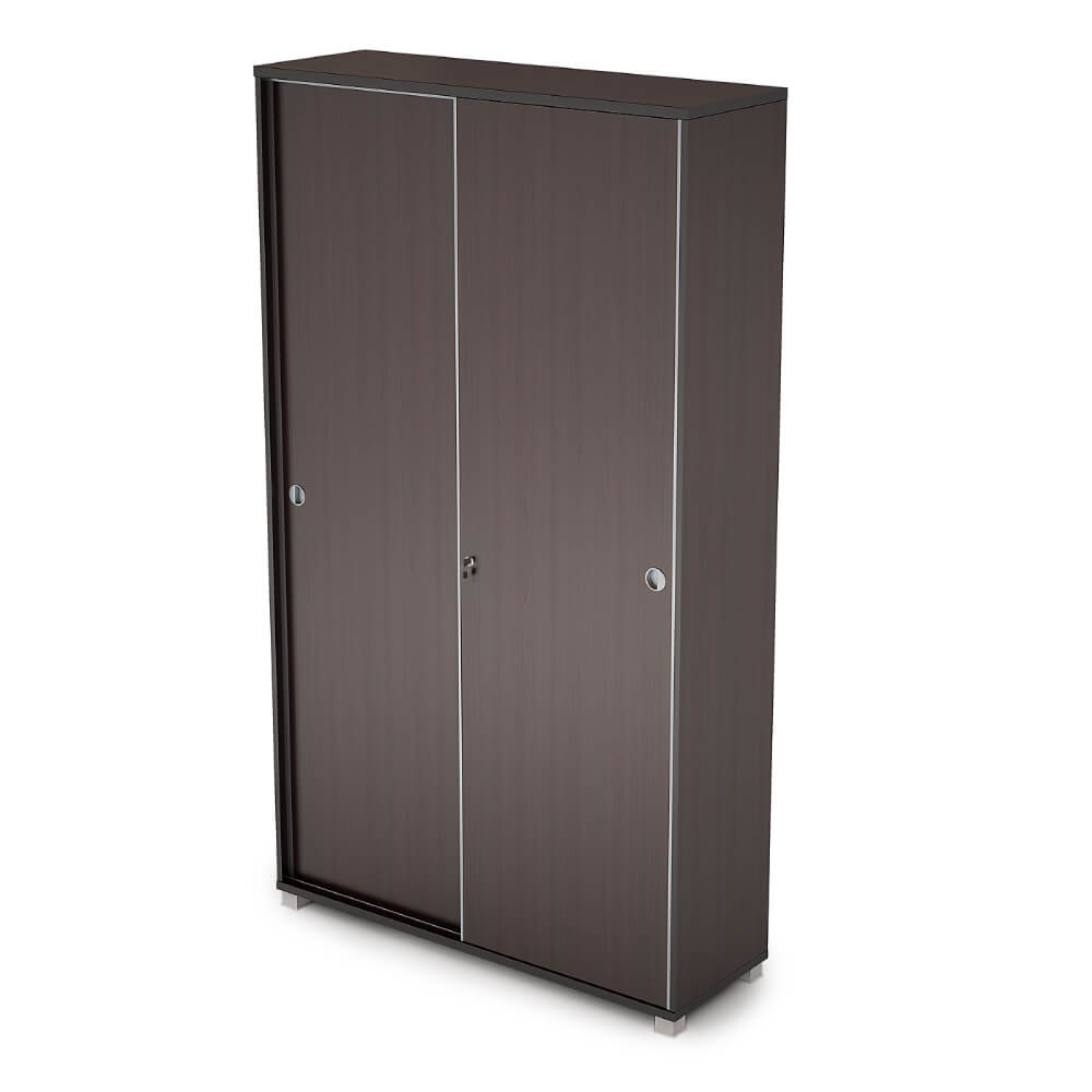 Шкаф-купе высокий с полками 5 ур. с/з 1200x400x2116