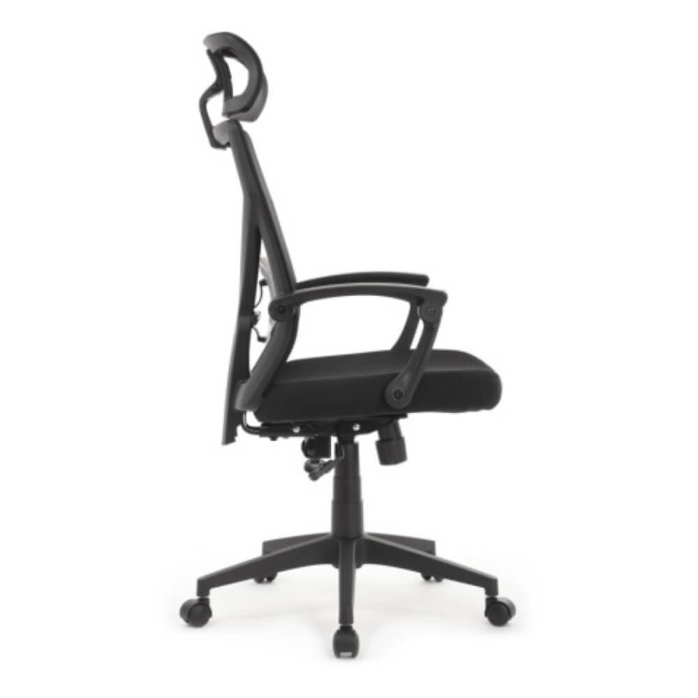 Кресло Оливер/Oliver RCH W-203AC (чёрный пл.) 64x64x115-123