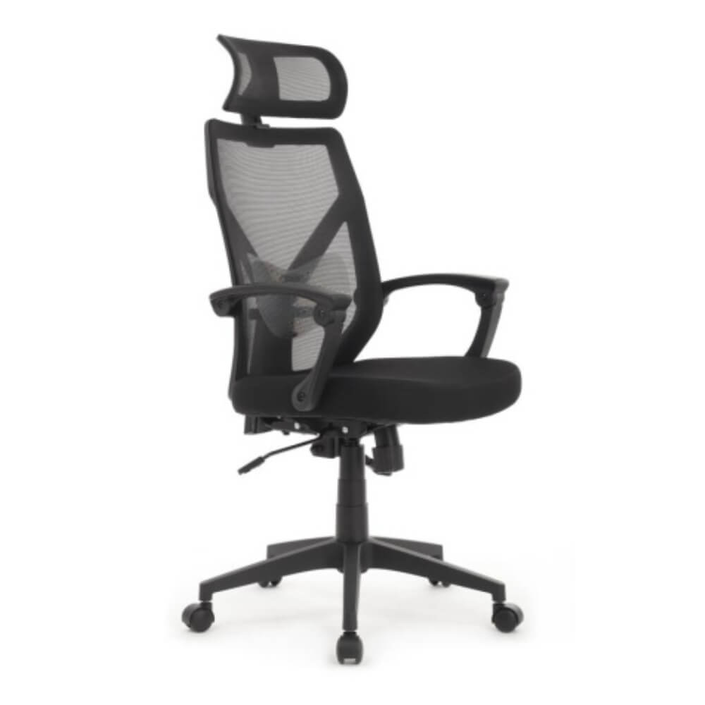 Кресло Оливер/Oliver RCH W-203AC (чёрный пл.) 64x64x115-123