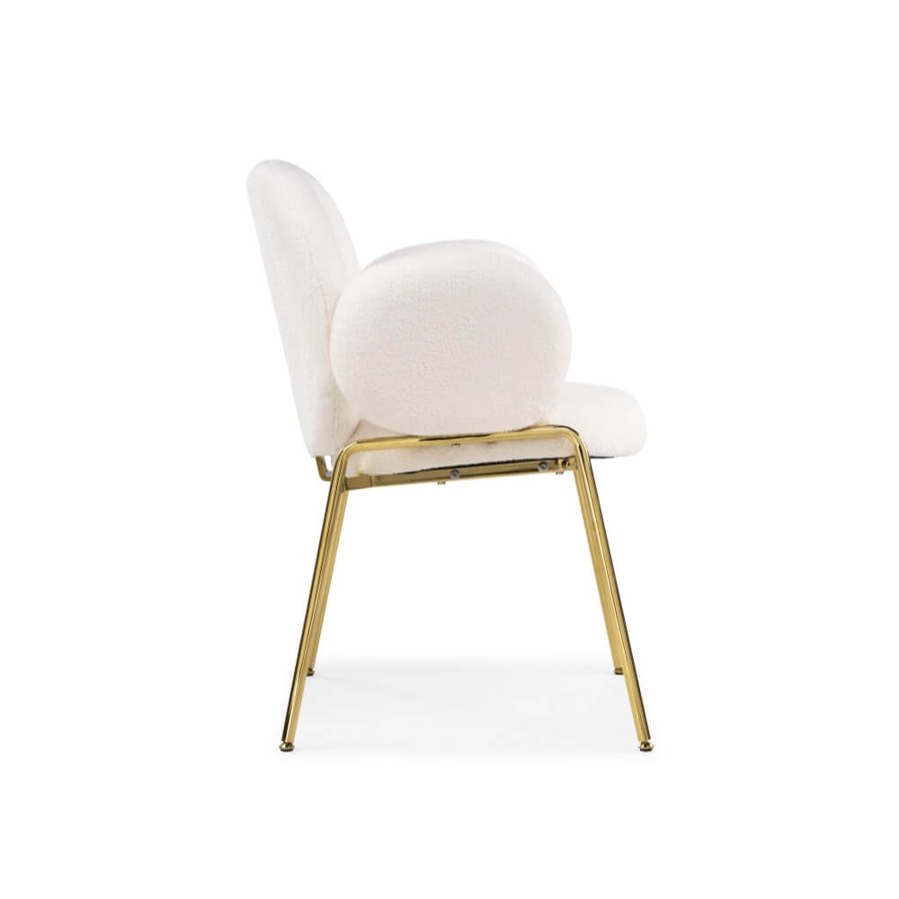 Стул Kalipso white / gold на м/к 620x600x850