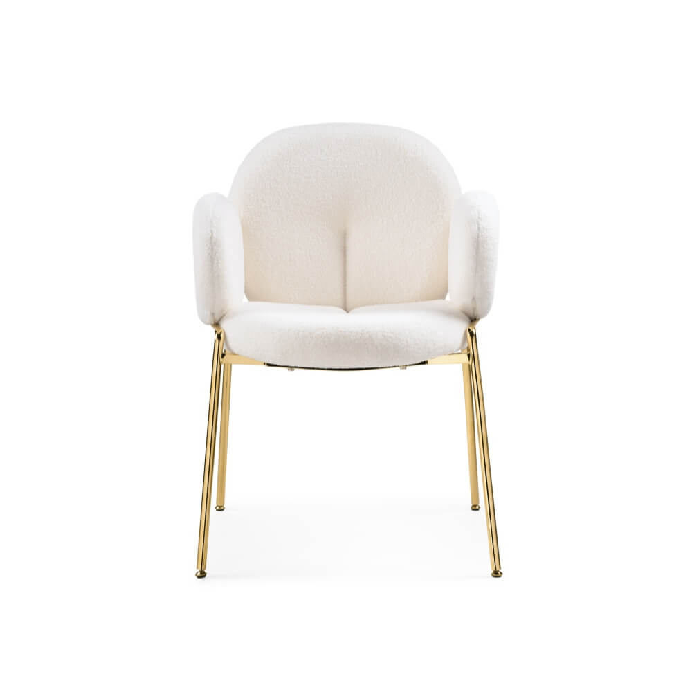 Стул Kalipso white / gold на м/к 620x600x850