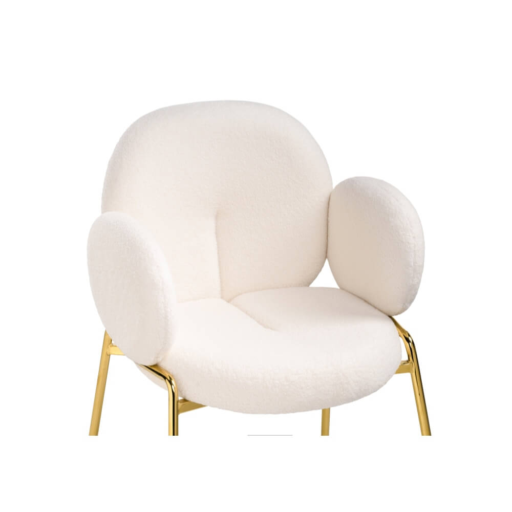 Стул Kalipso white / gold на м/к 620x600x850
