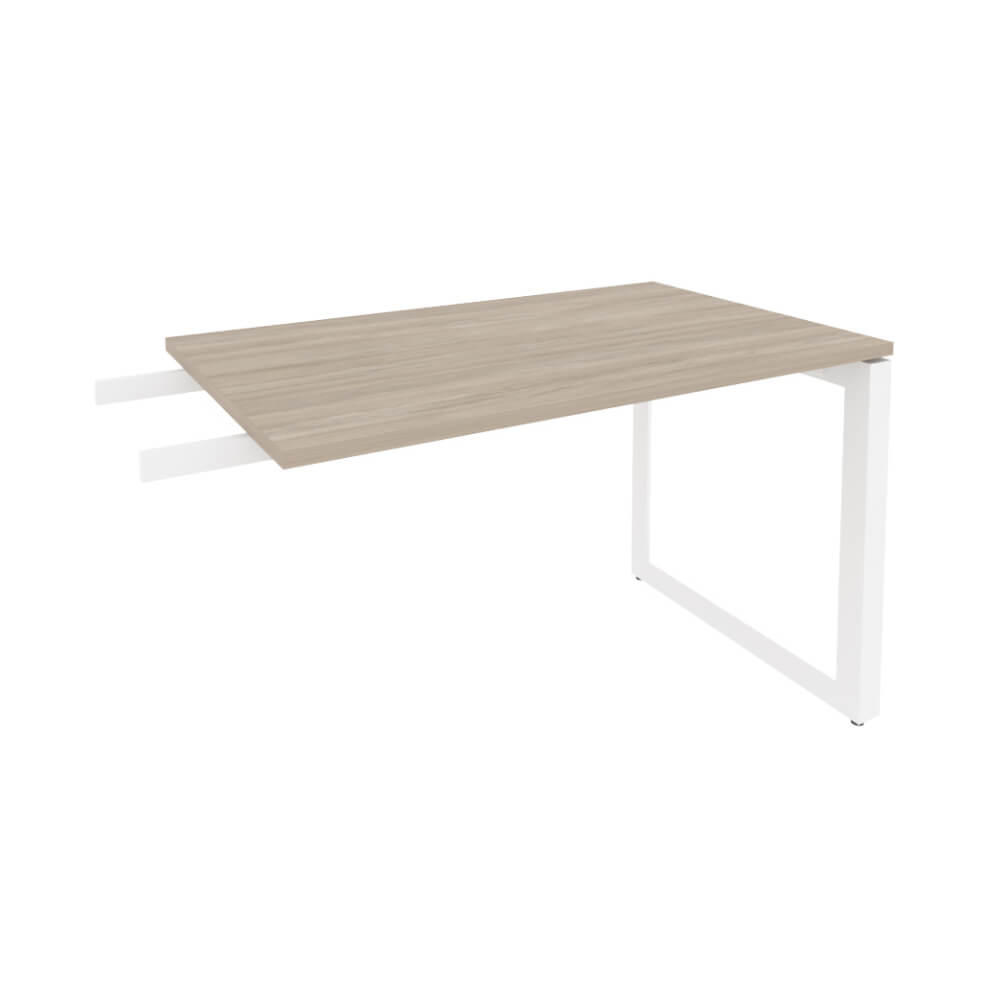 Брифинг-приставка на О-обр. м/к белый 1180x720x750