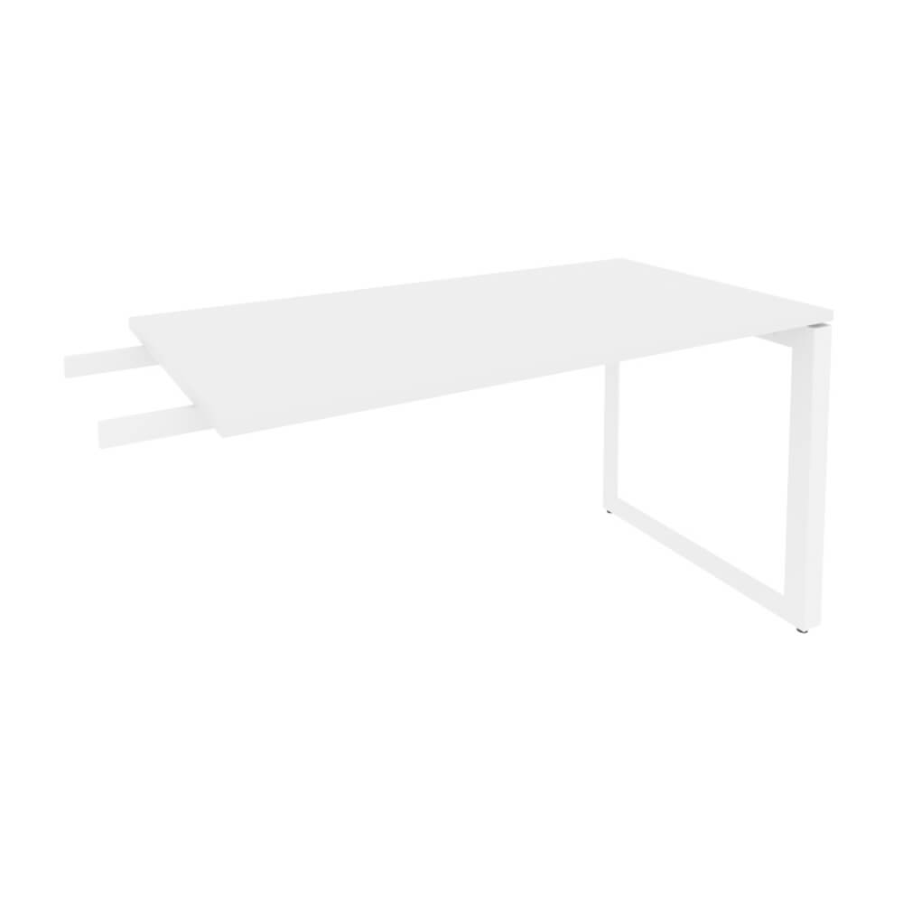 Брифинг-приставка на О-обр. м/к белый 1380x720x750