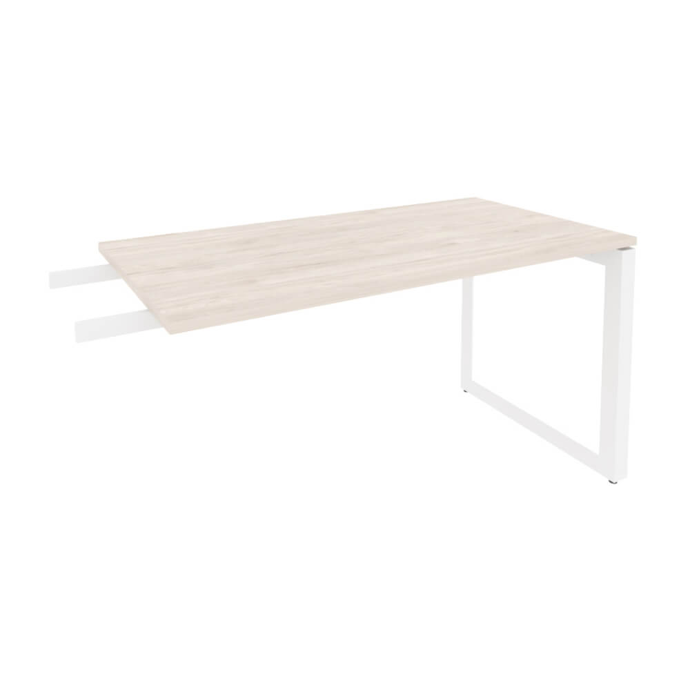 Брифинг-приставка на О-обр. м/к белый 1380x720x750