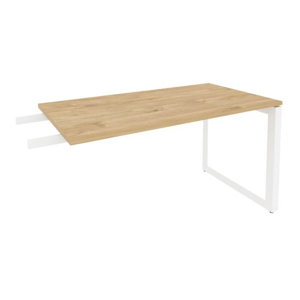 Брифинг-приставка на О-обр. м/к белый 1380x720x750