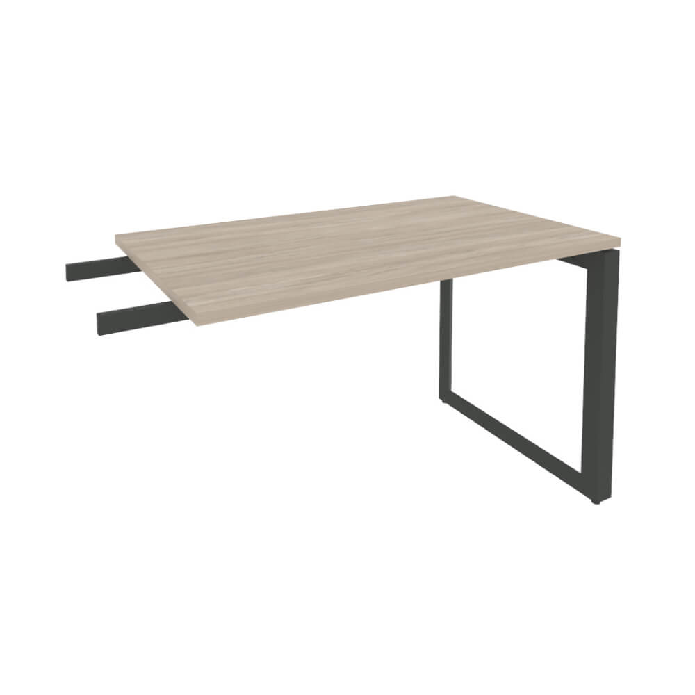 Брифинг-приставка на О-обр. м/к антрацит 1180x720x750