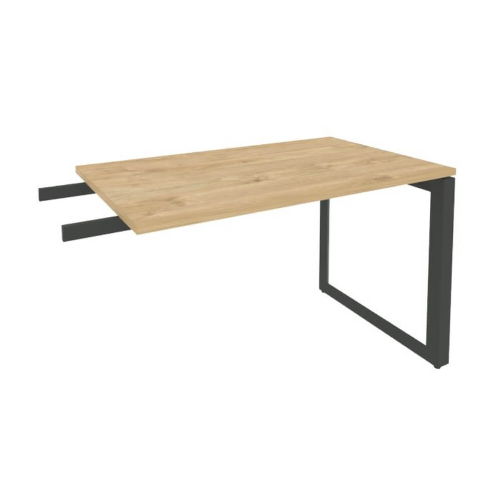 Брифинг-приставка на О-обр. м/к антрацит 1180x720x750