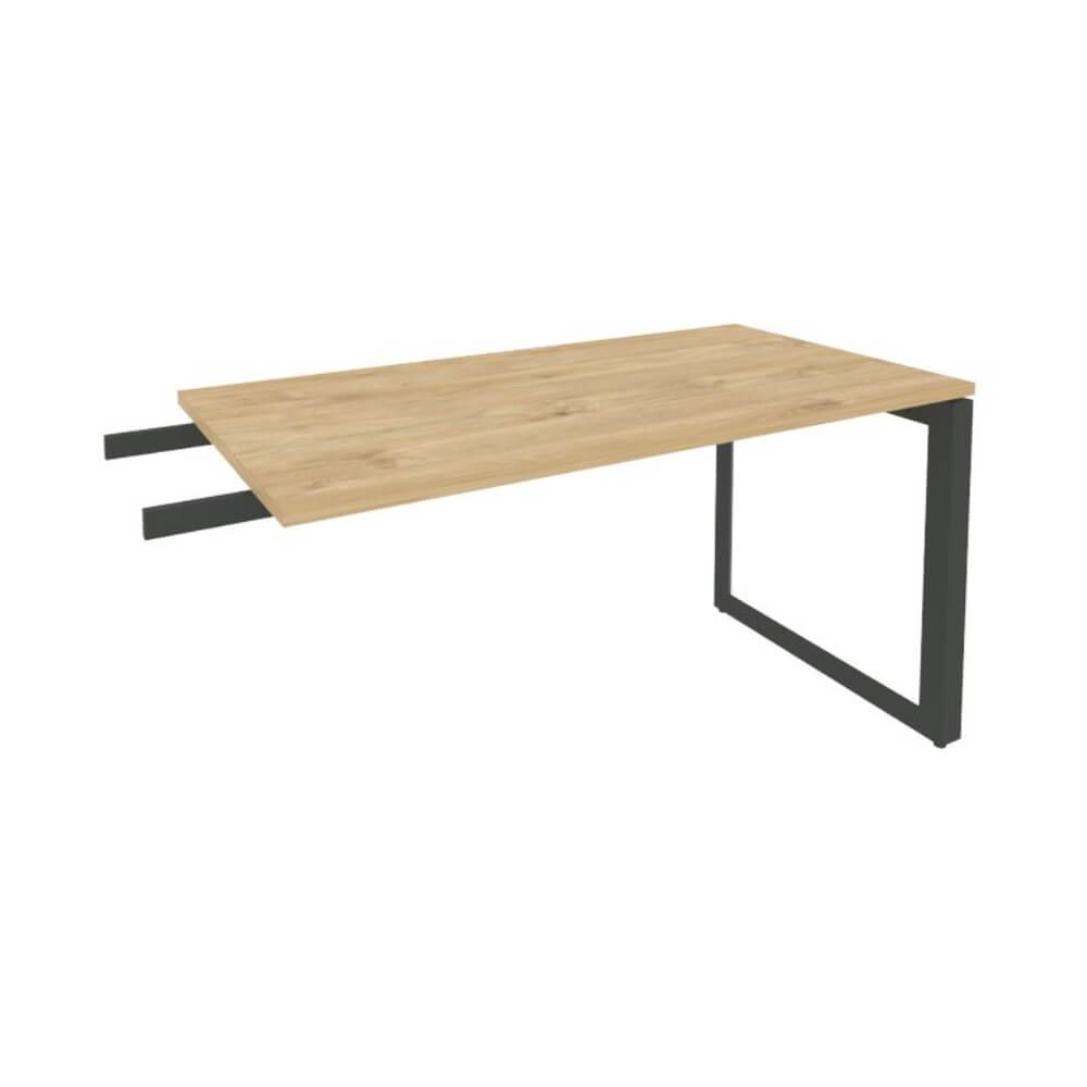 Брифинг-приставка на О-обр. м/к антрацит 1380x720x750