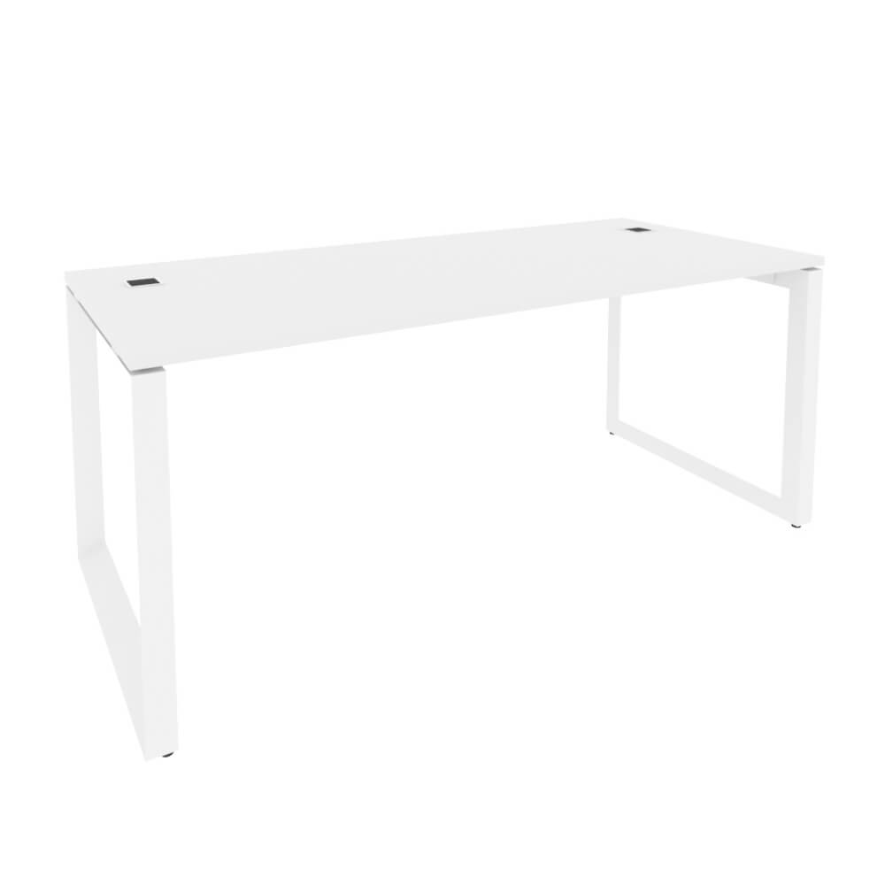 Стол руководителя на О-обр. м/к белый 1780x800x750