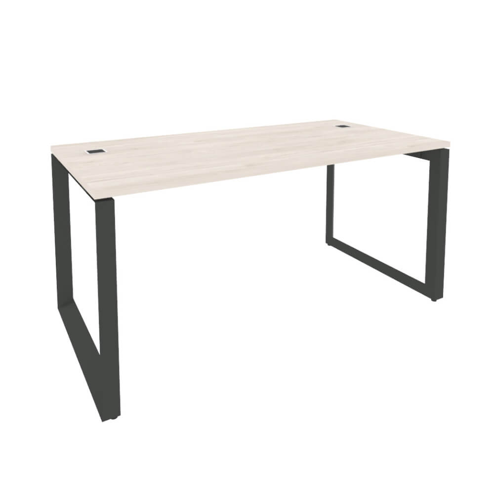 Стол руководителя на О-обр. м/к антрацит 1580x800x750