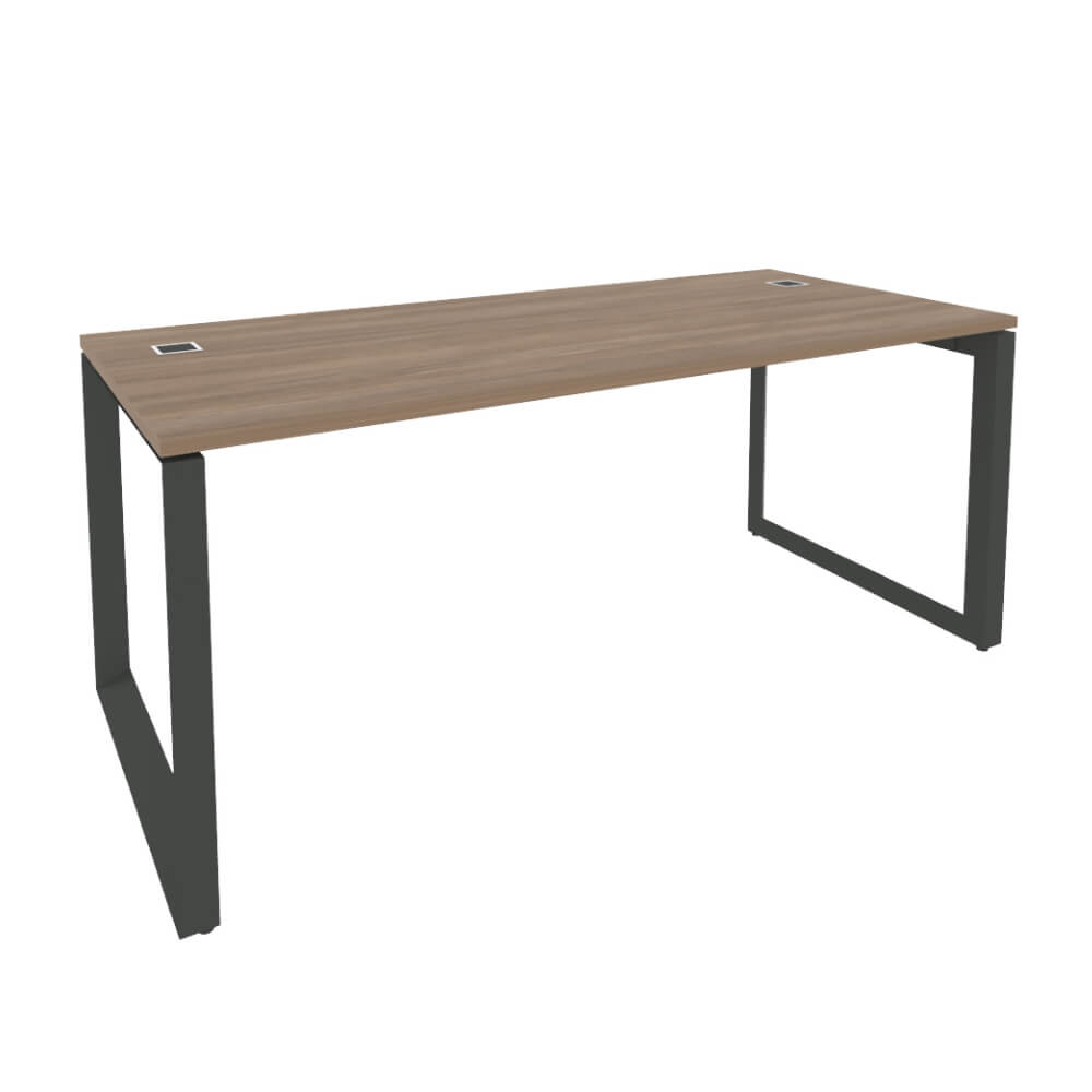 Стол руководителя на О-обр. м/к антрацит 1780x800x750