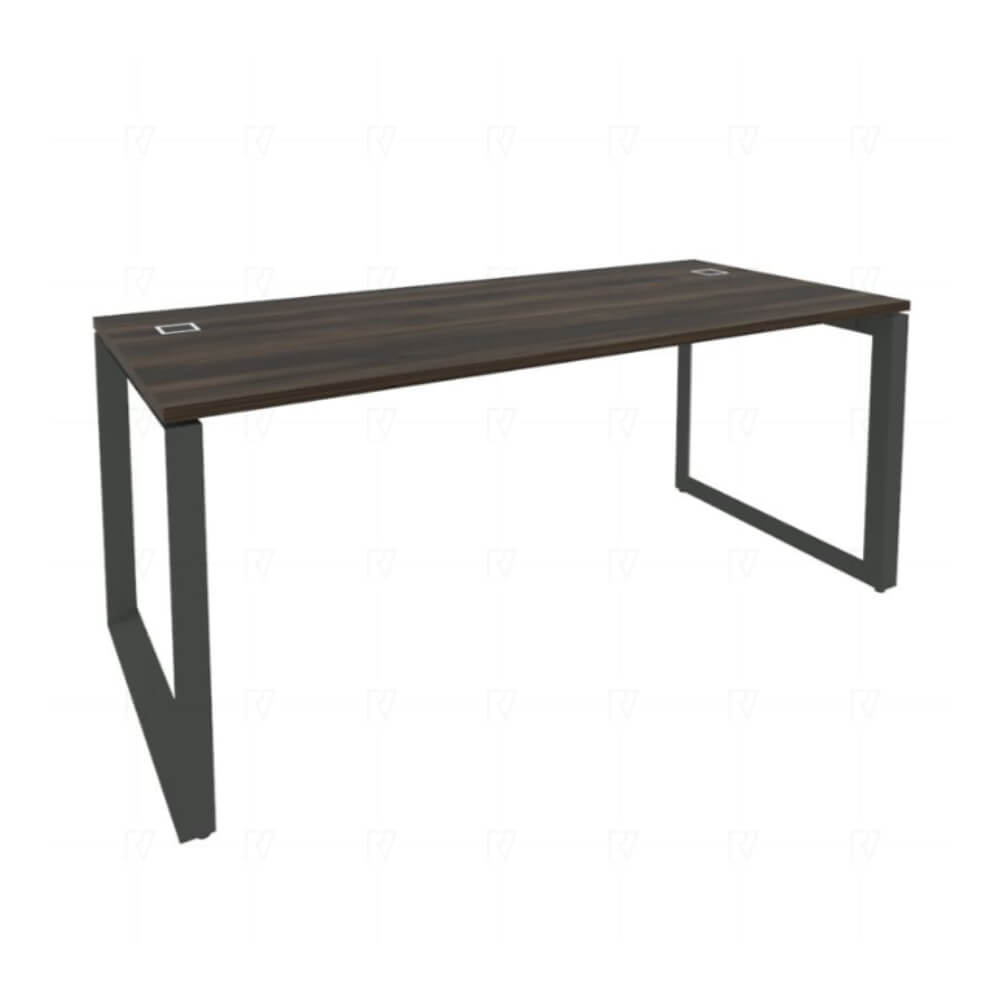 Стол руководителя на О-обр. м/к антрацит 1780x800x750