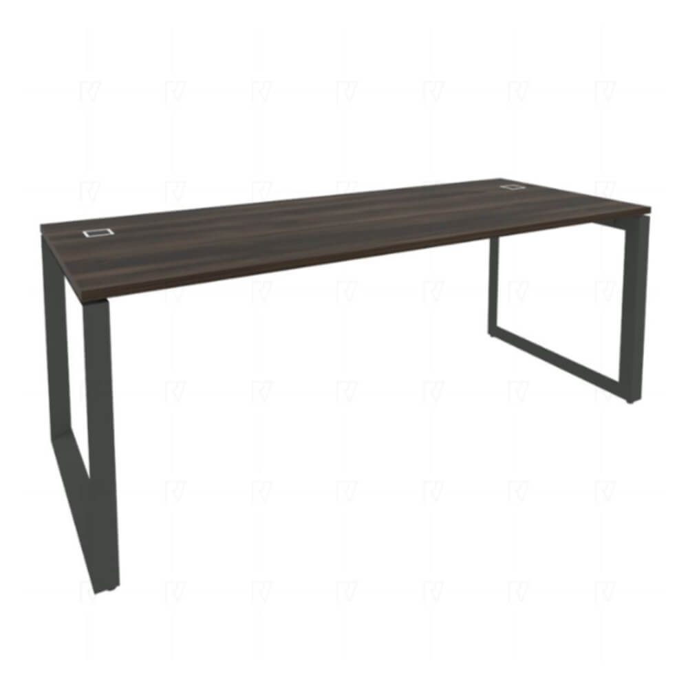 Стол руководителя на О-обр. м/к антрацит 1980x800x750