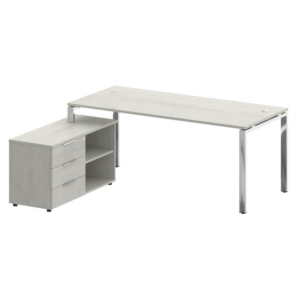 Стол руководителя с опорной тумбой Левый 1900x1620x750