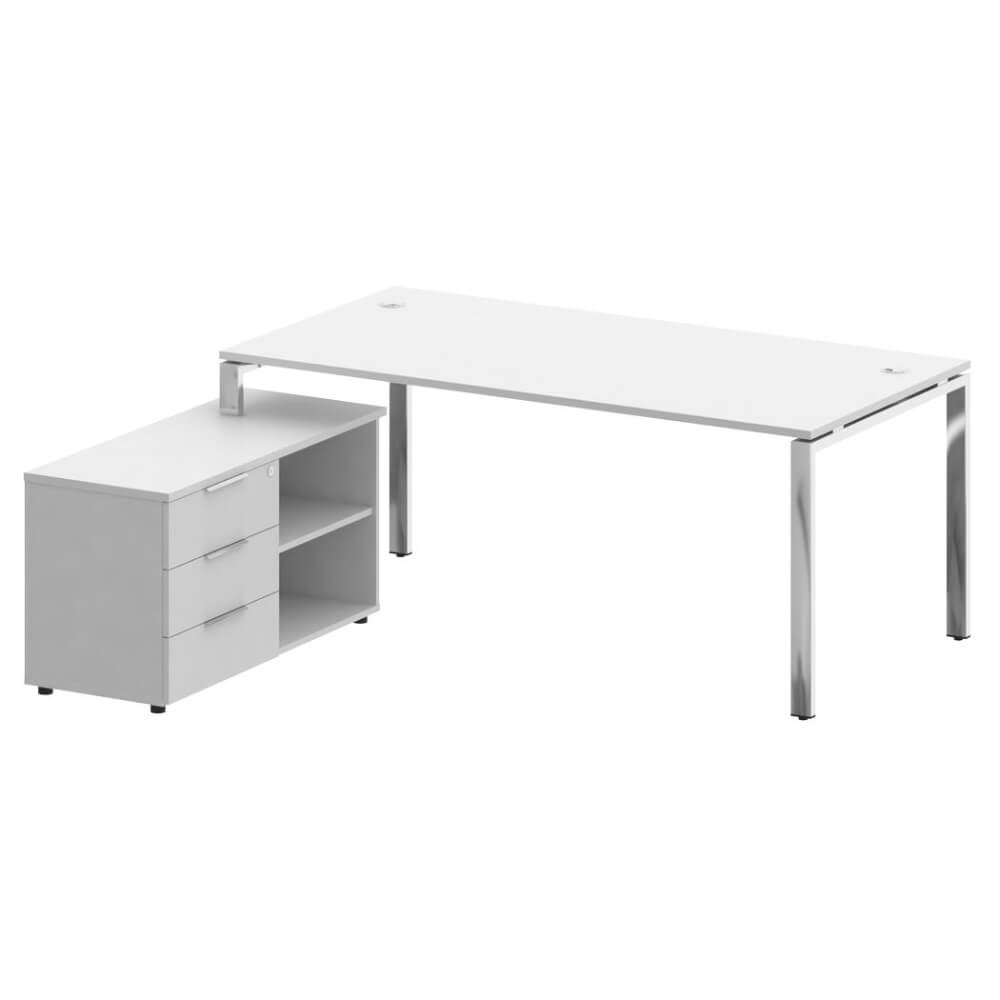 Стол руководителя с опорной тумбой Левый 1900x1720x750