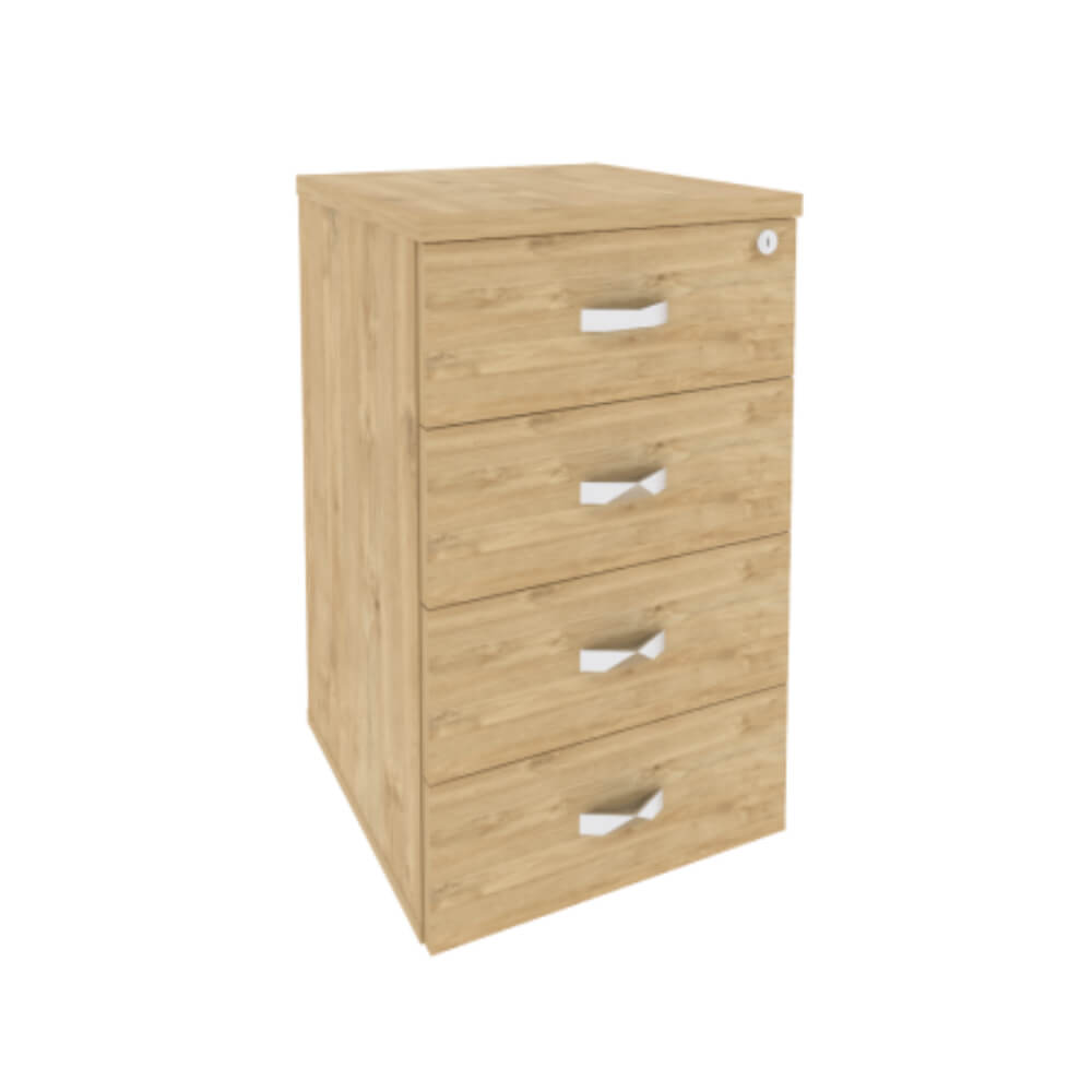 Тумба приставная 4 ящ. 432x460x750