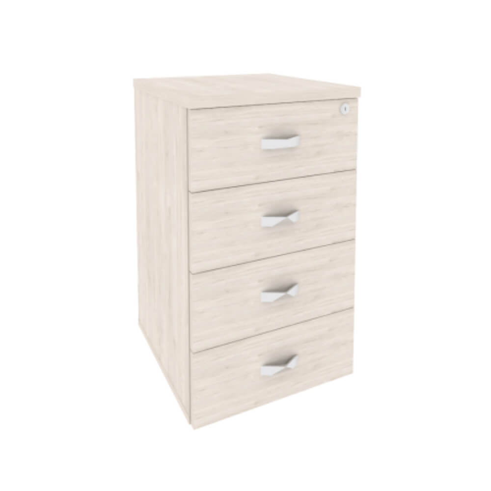 Тумба приставная 4 ящ. 432x460x750