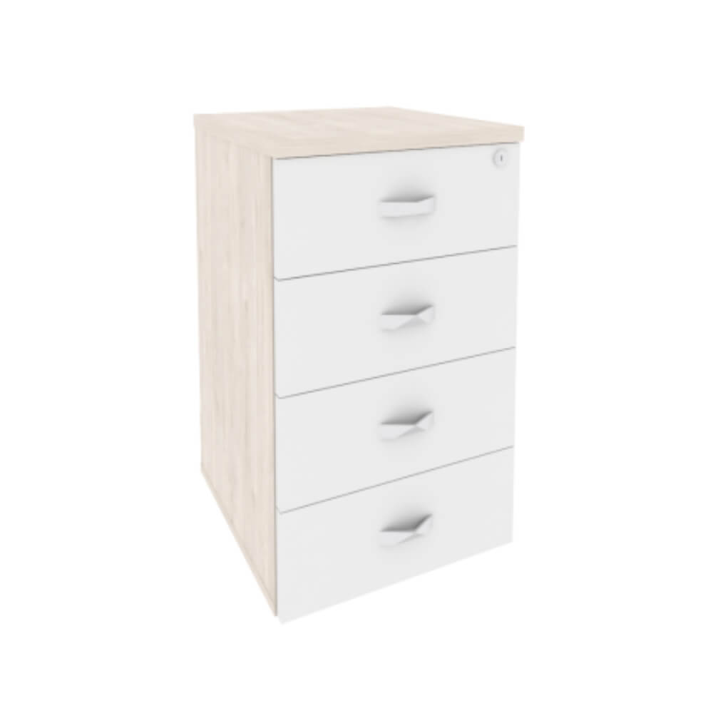 Тумба приставная 4 ящ. 432x460x750