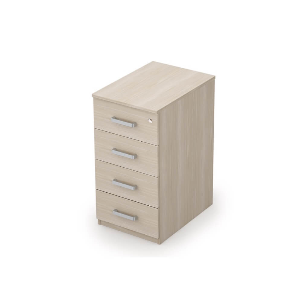 Тумба приставная 4 ящ. с/з 394x550x750